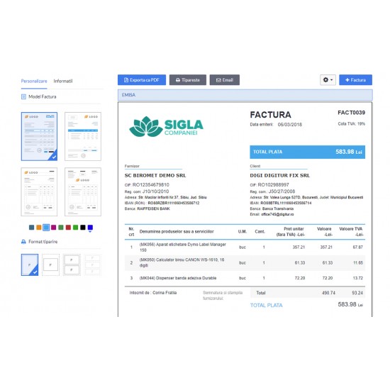 Soft de Facturare Smart Bill Soft de Facturare Smart Bill